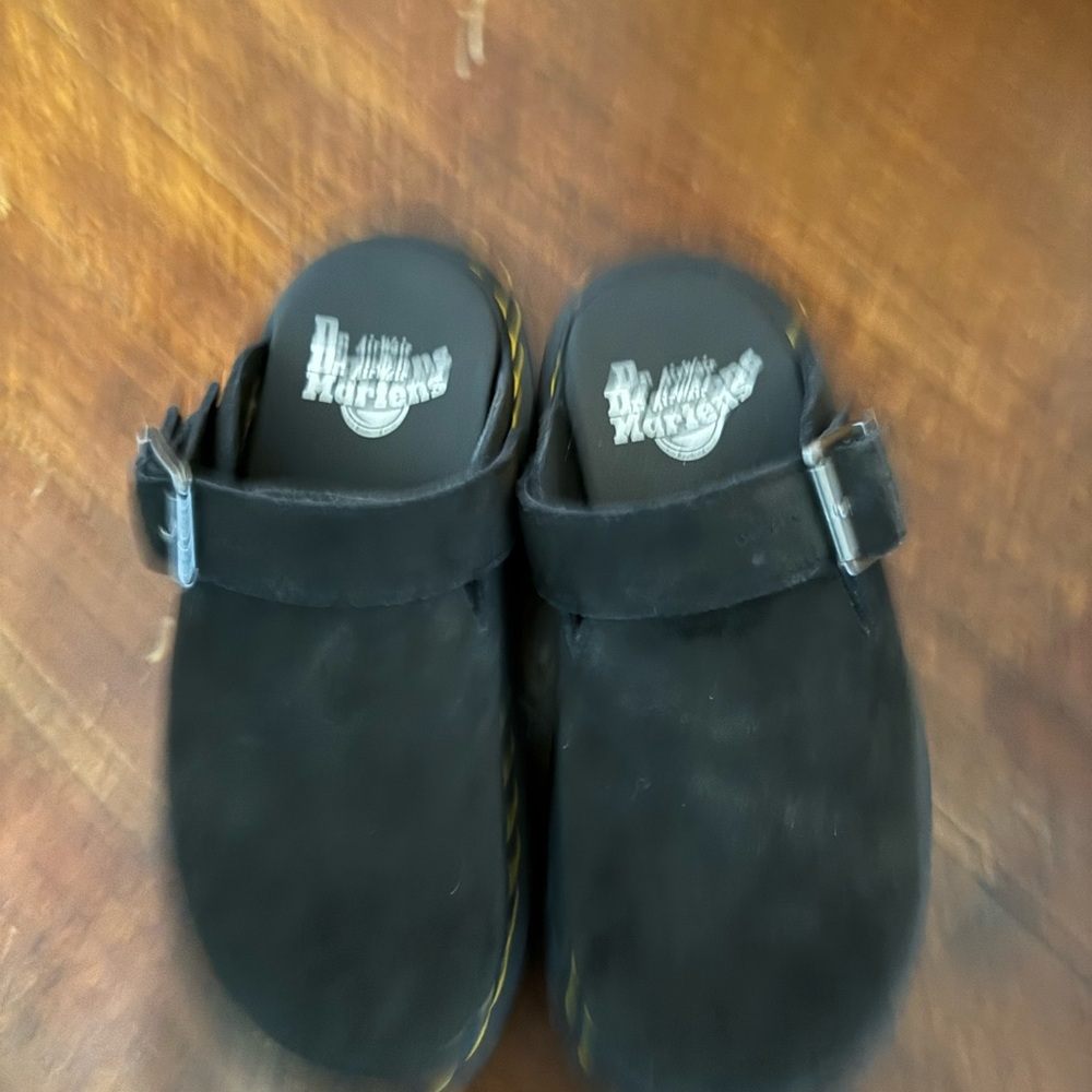 Dr. Martens ZEBZAG SUEDE CASUAL SLINGBACK PLATFORM MULES